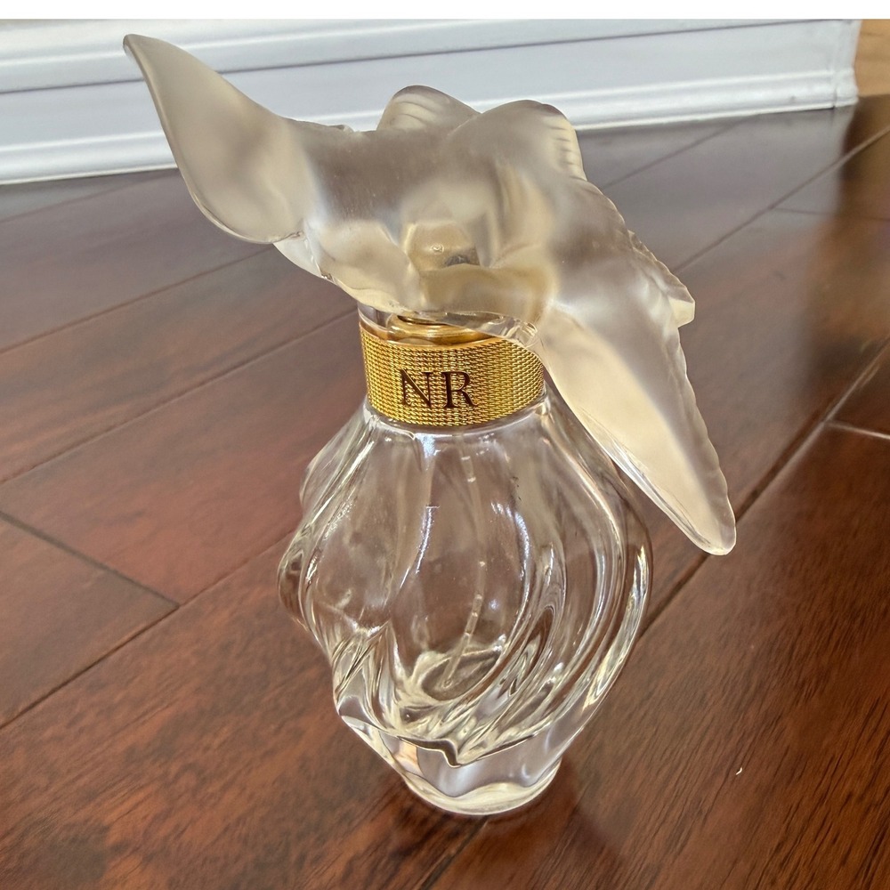 Nina Ricci L'Air du Temps Dove Perfume Bottle Empty Lalique‎ France VTG 3.5"